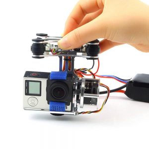FPV 2 Axis Brushless Motor Gimbal with Controller