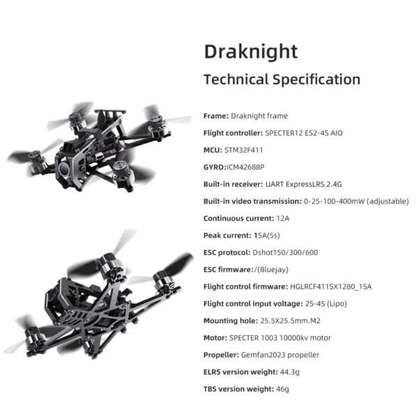 HGLRC Draknight 2-inch