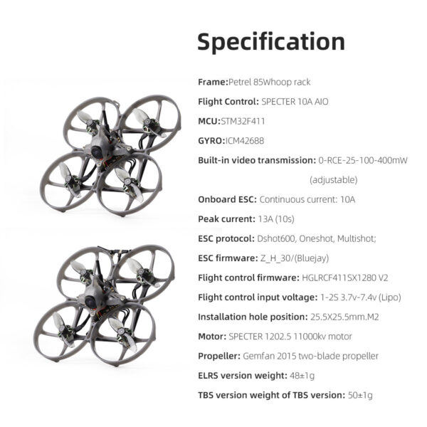 HGLRC Petrel 85 Whoop